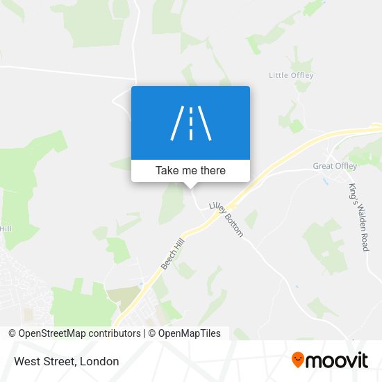 West Street map