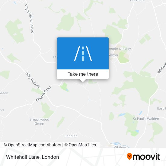 Whitehall Lane map