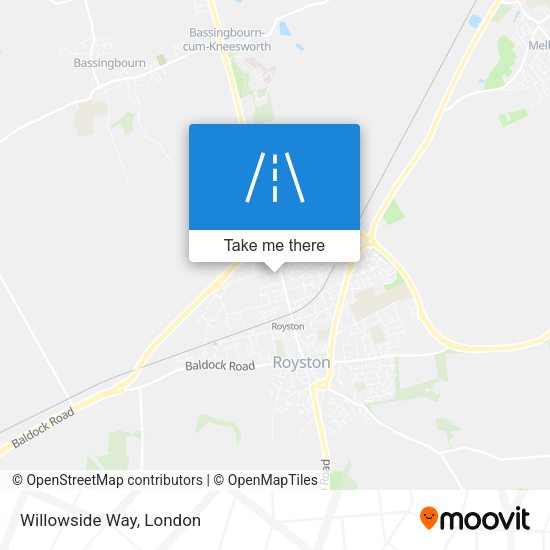 Willowside Way map