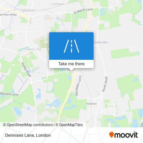Dennises Lane map