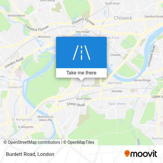 Burdett Road map