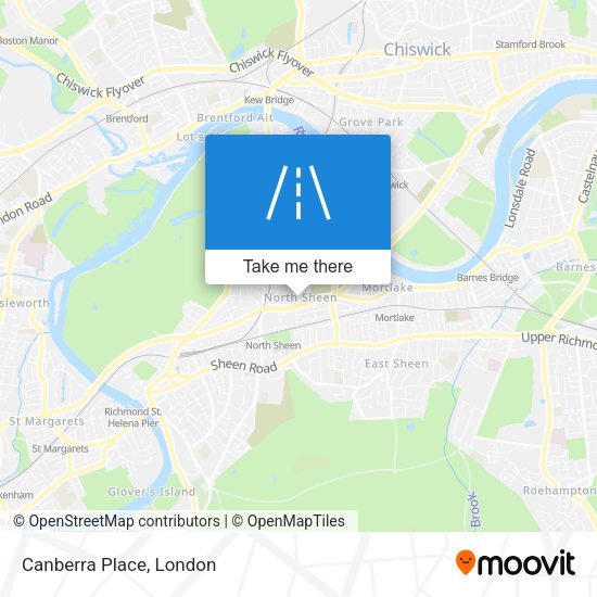 Canberra Place map