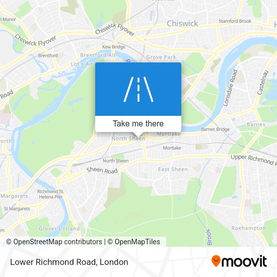 Lower Richmond Road map