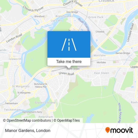 Manor Gardens map