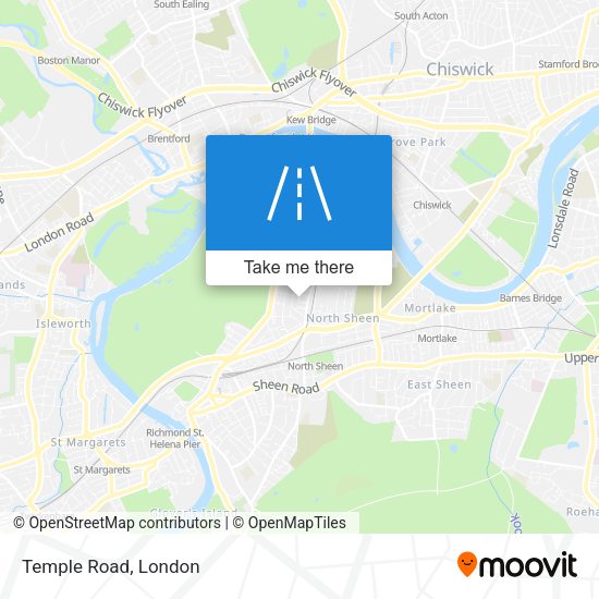 Temple Road map