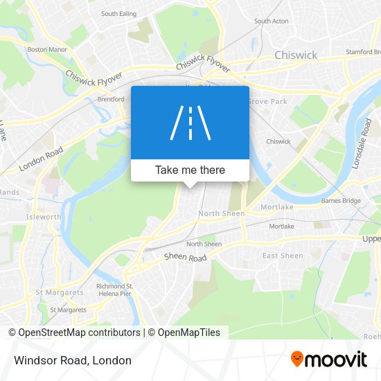 Windsor Road map