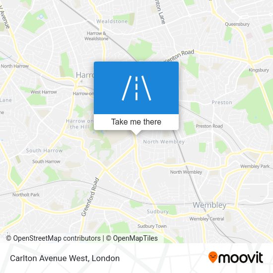 Carlton Avenue West map