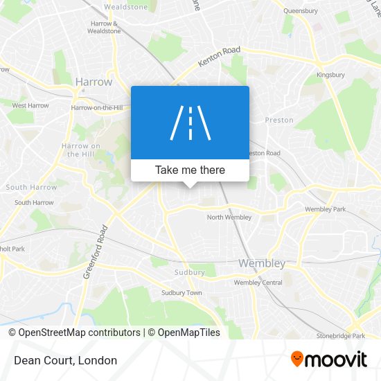 Dean Court map