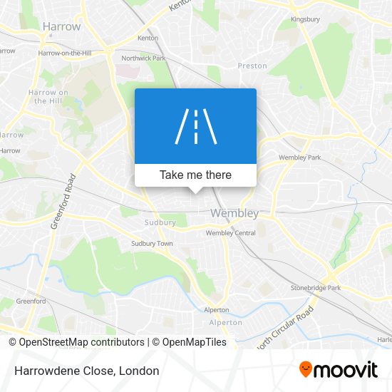 Harrowdene Close map