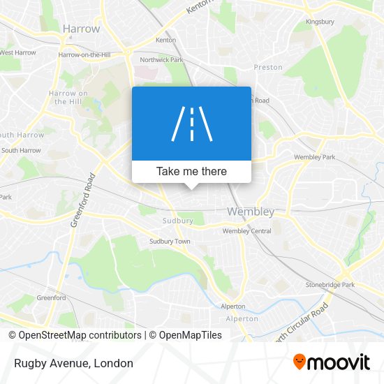 Rugby Avenue map