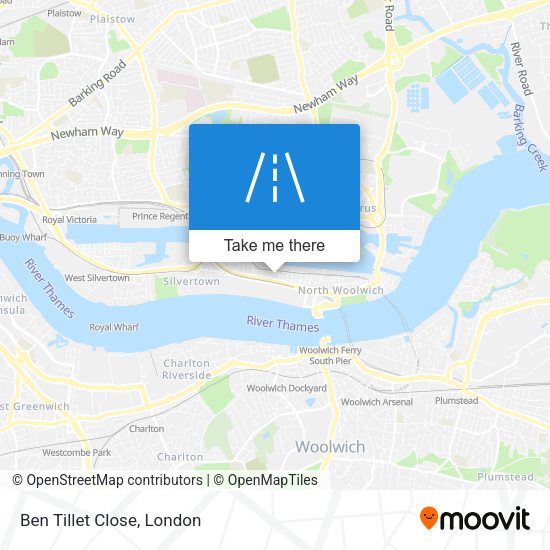 Ben Tillet Close map