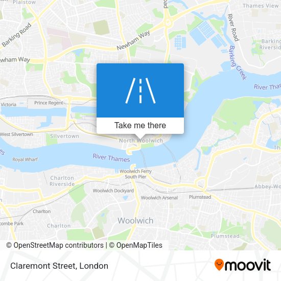 Claremont Street map