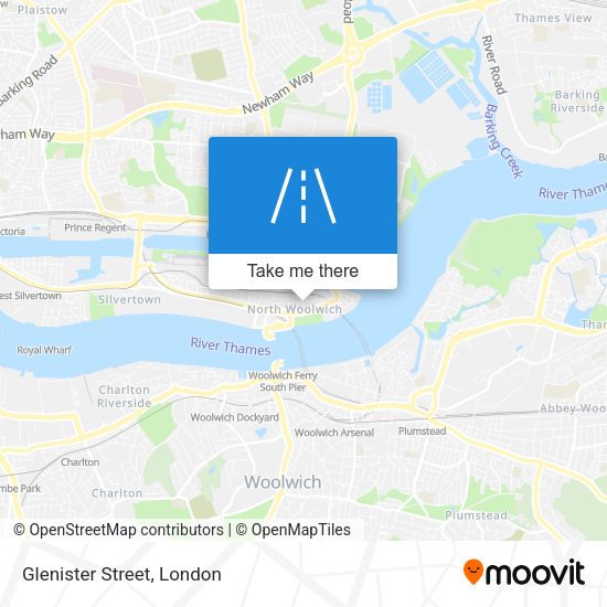 Glenister Street map