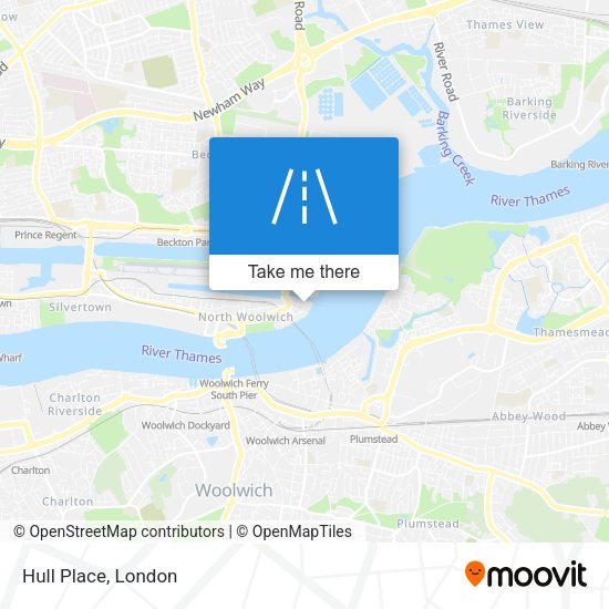Hull Place map