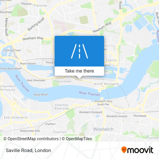 Saville Road map