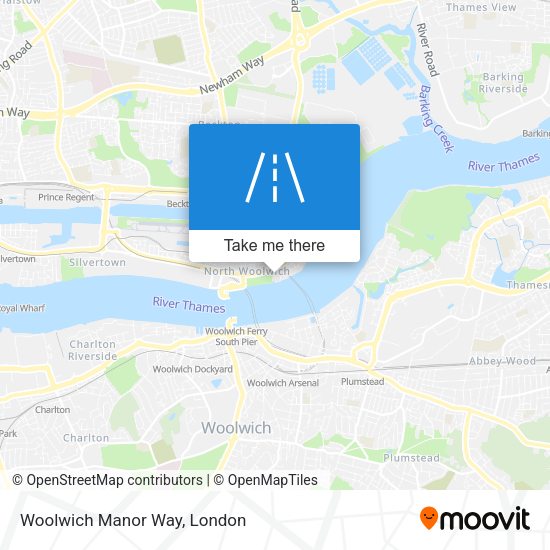 Woolwich Manor Way map