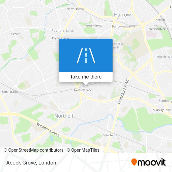 Acock Grove map