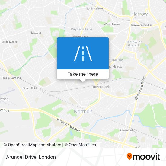 Arundel Drive map