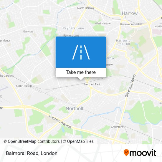 Balmoral Road map