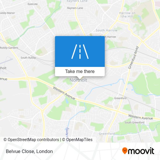 Belvue Close map