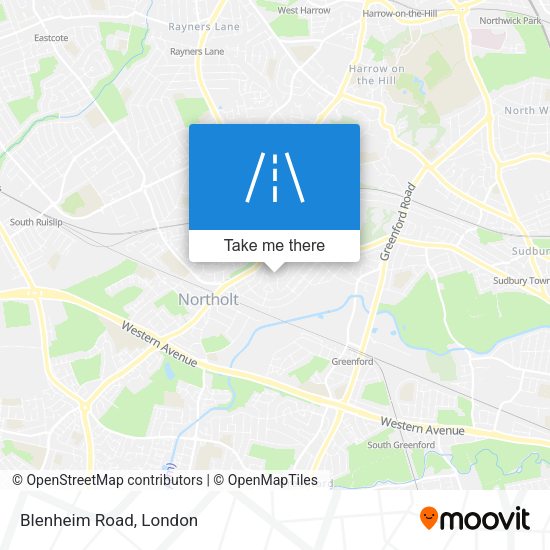 Blenheim Road map