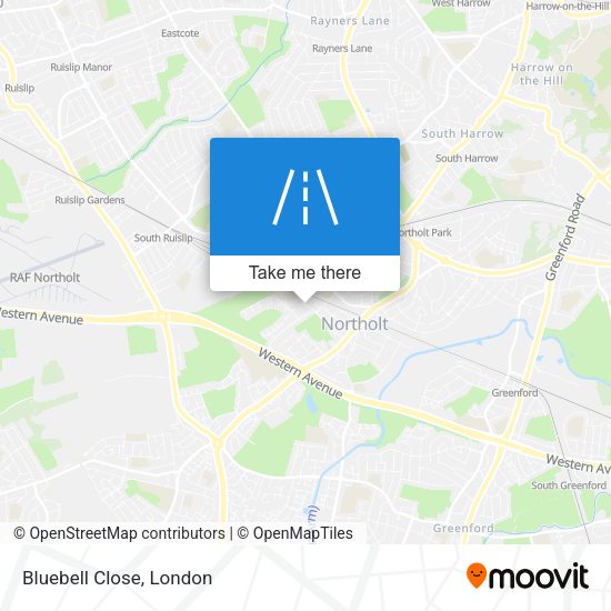 Bluebell Close map