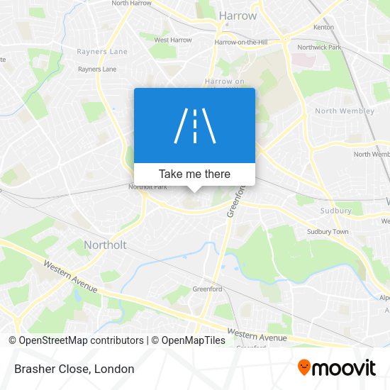 Brasher Close map