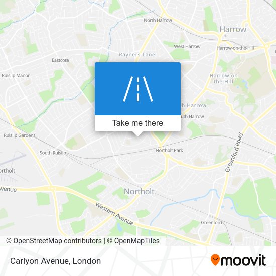 Carlyon Avenue map