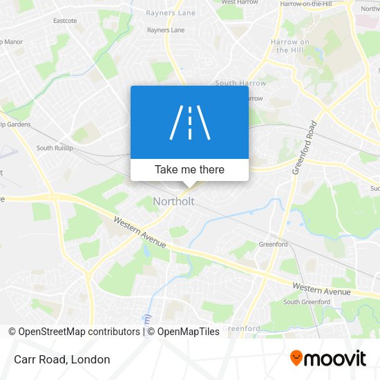 Carr Road map