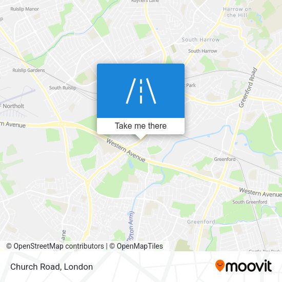 Church Road map