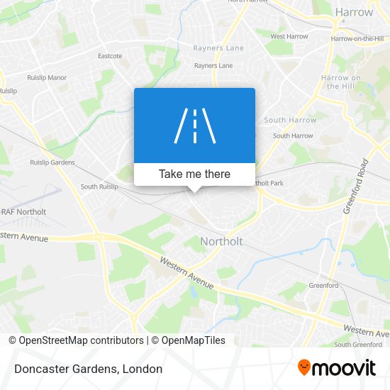 Doncaster Gardens map
