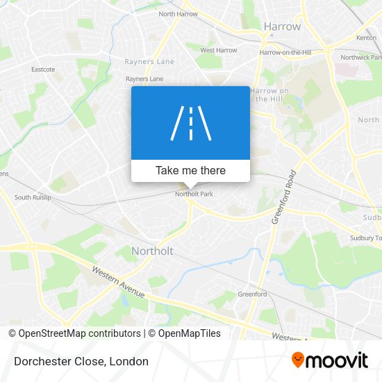Dorchester Close map