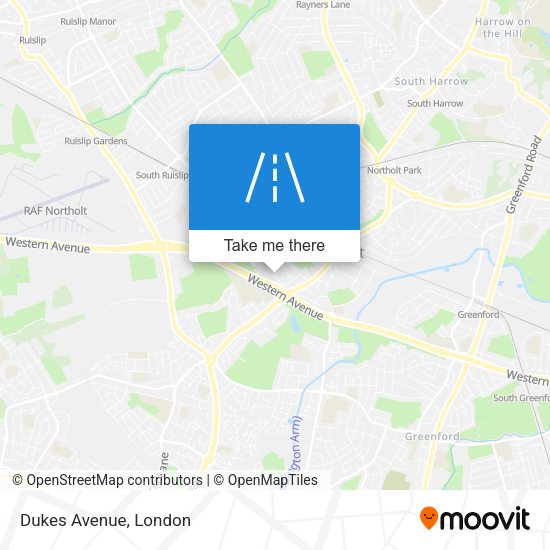 Dukes Avenue map