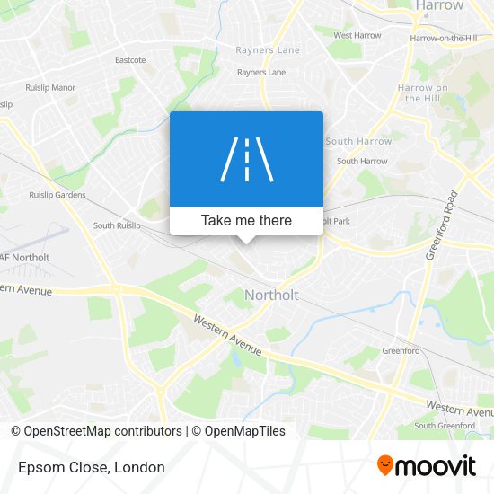 Epsom Close map