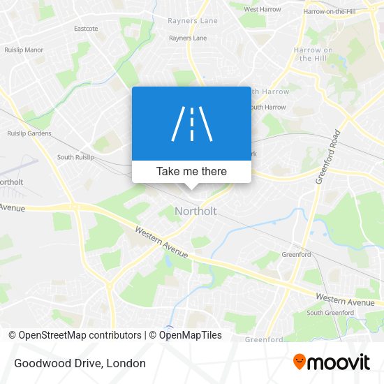 Goodwood Drive map