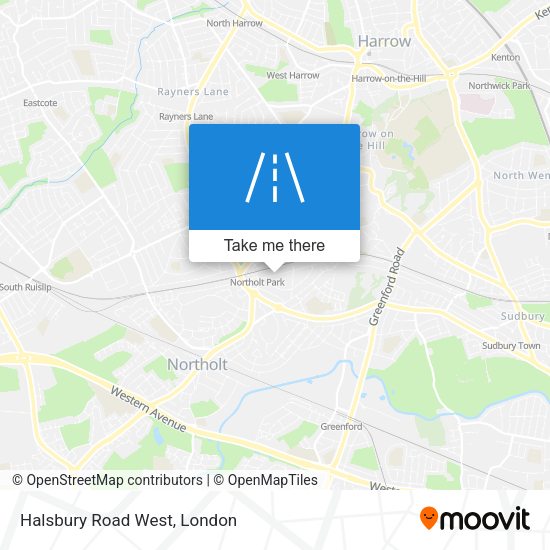 Halsbury Road West map