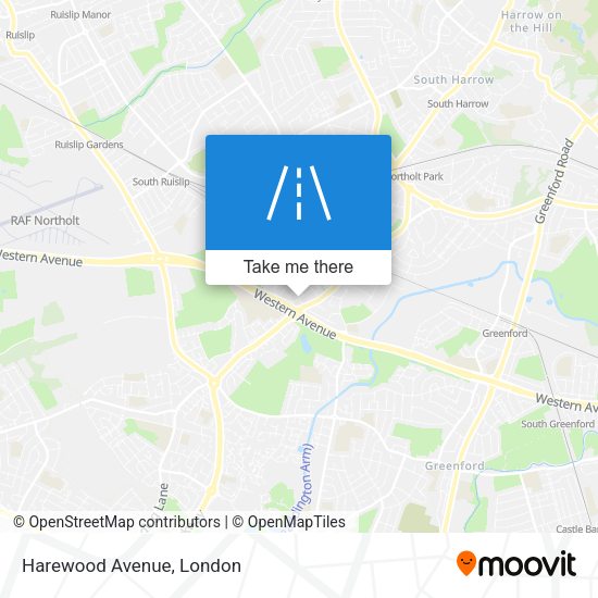 Harewood Avenue map