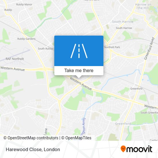 Harewood Close map
