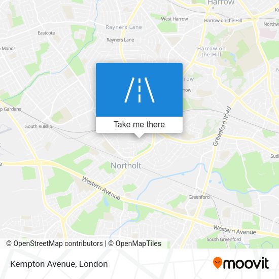 Kempton Avenue map