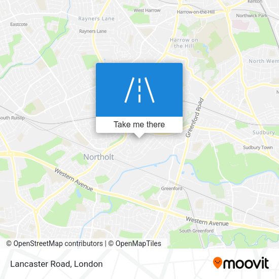 Lancaster Road map