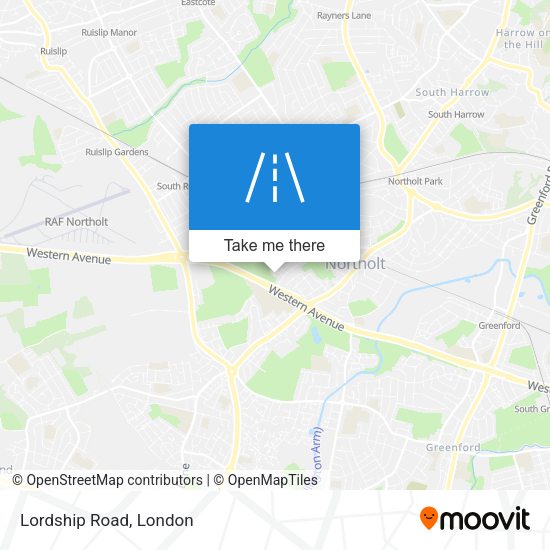 Lordship Road map