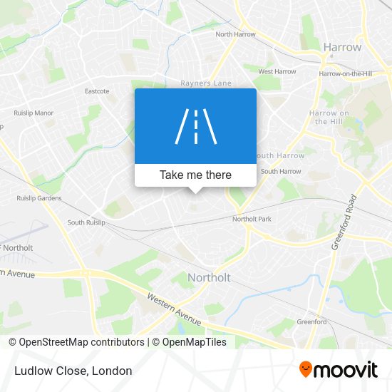 Ludlow Close map