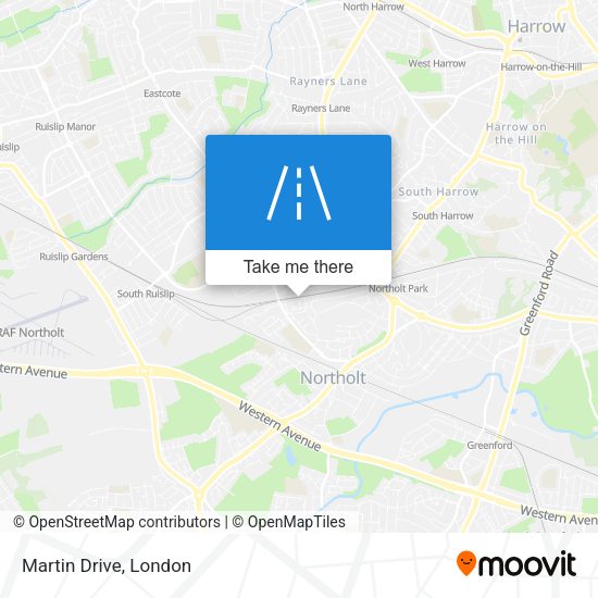 Martin Drive map
