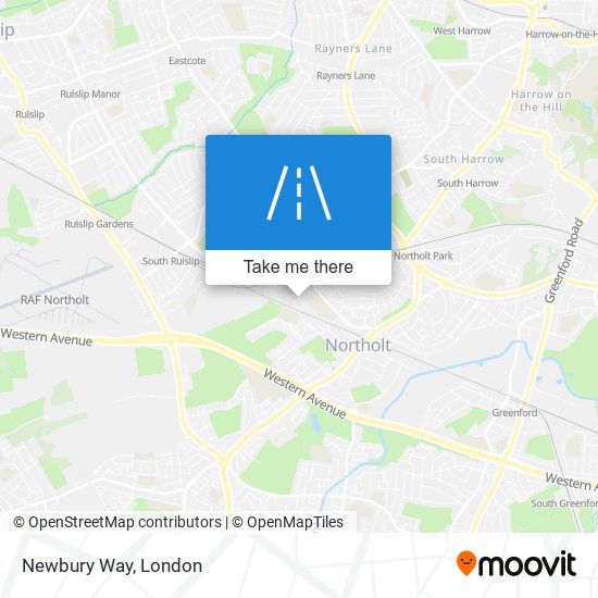 Newbury Way map