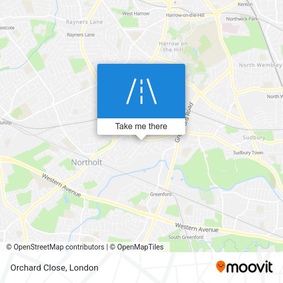 Orchard Close map