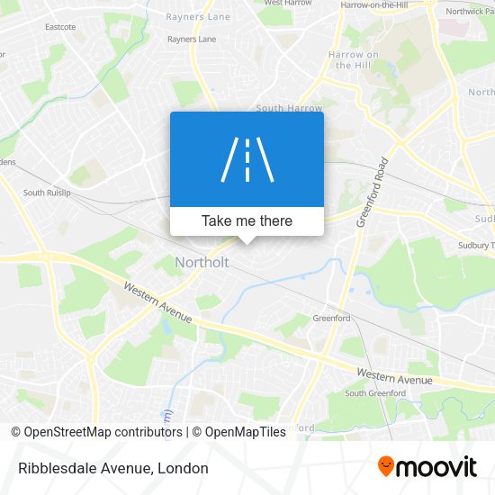 Ribblesdale Avenue map