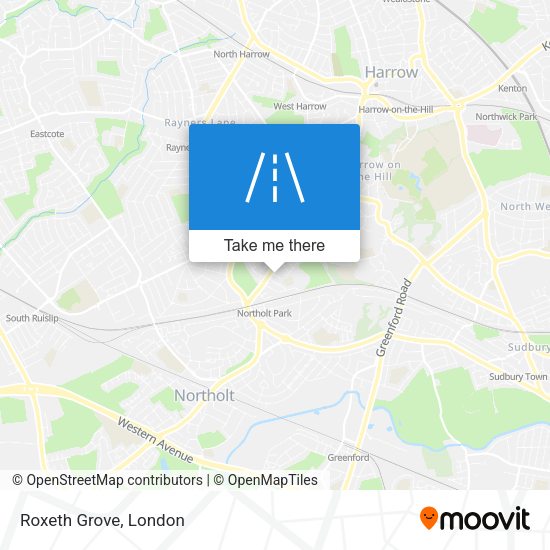 Roxeth Grove map