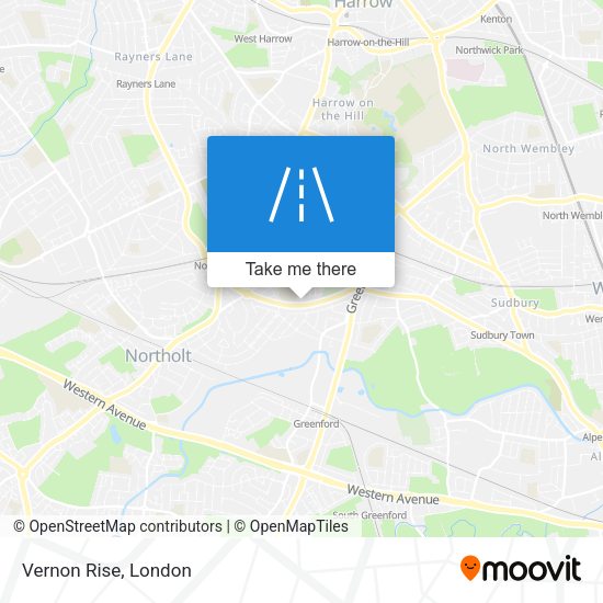 Vernon Rise map