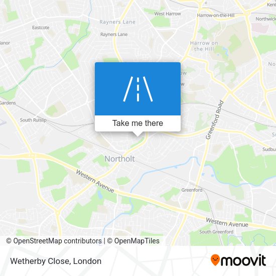 Wetherby Close map