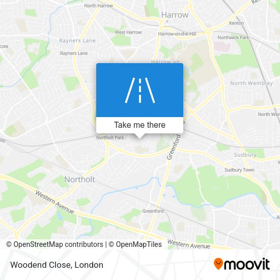 Woodend Close map